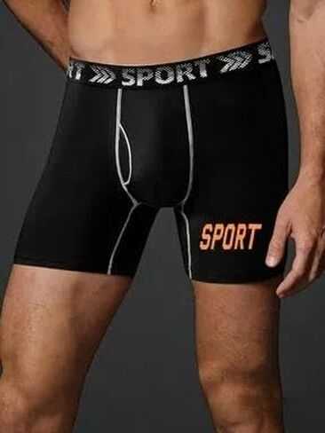 5 Pack Men Boxer Briefs Underwear, Mid Rise Four Corner Shorts Soft Stretch Fit Elastic Waistband Daily Wear Underpants in Saudi Arabia