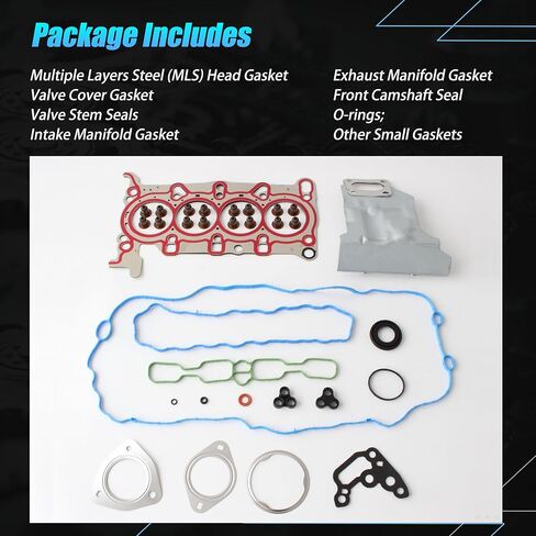 AUCERAMIC HGS360 12709179 مجموعة حشية رأس الأسطوانة تناسب 2016-2023 لسيارة شيفروليه كروز ماليبو فولت إعتدال لبويك إنكور لجي إم سي تيرين 1.4L 1.5L DOHC 12687228 12636177 12636384 in Kuwait
