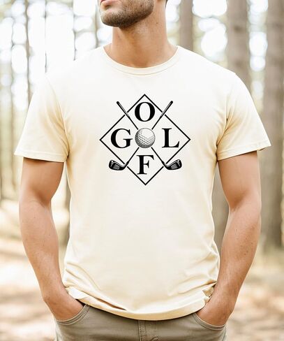 Olive Loves Apple Trendy Golf Sticks Shirt for Men and Women Sporty Golfer Tee for Adult in Saudi Arabia