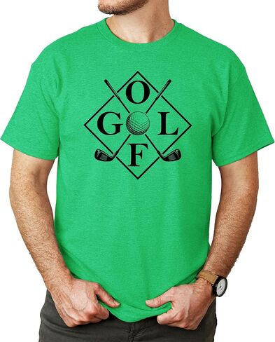 Olive Loves Apple Trendy Golf Sticks Shirt for Men and Women Sporty Golfer Tee for Adult in Saudi Arabia