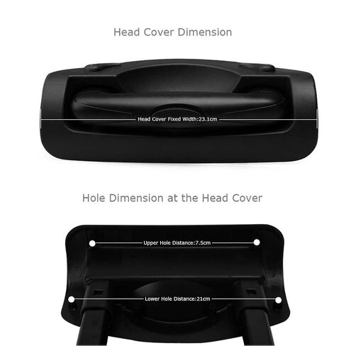 Cnamid5 1 Pc 28inch Aluminum Suitcase Telescopic Pull Out Luggage Handle Replacement G074 Usually in Saudi Arabia