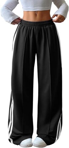 ZAFUL Womens Straight Leg Sweatpants Baggy Lounge Travel Pants Spring Fashion Outfits 2026 in Saudi Arabia