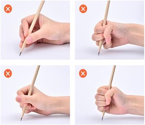 4PCS Children Writing Pencil Pan Holder Pencil Gripper Holder Posture Correction Kids Learning Practise Silicone Pen Aid Grip Posture Correction Device for Students in Saudi Arabia