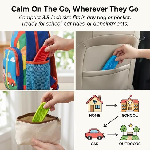Sensory Fidget Toys 8 Pack for Kids, Elastic Silicone Anxiety Stones for Autism & ADHD, Calming Tools for Classroom & Therapy - Stress Relief for Children & Adults in Saudi Arabia
