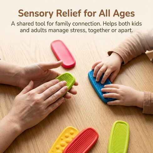Sensory Fidget Toys 8 Pack for Kids, Elastic Silicone Anxiety Stones for Autism & ADHD, Calming Tools for Classroom & Therapy - Stress Relief for Children & Adults in Saudi Arabia