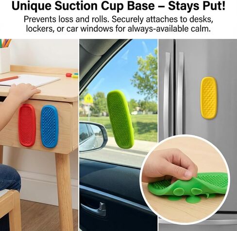 Sensory Fidget Toys 8 Pack for Kids, Elastic Silicone Anxiety Stones for Autism & ADHD, Calming Tools for Classroom & Therapy - Stress Relief for Children & Adults in Saudi Arabia