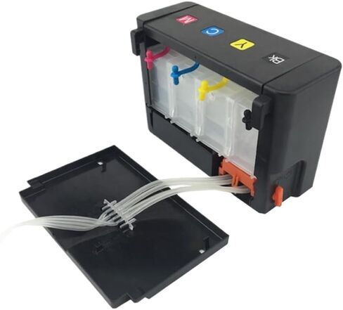 4 Color 100ML CISS External Case Continuous Ink Supply System Tank with Tube Compatible with Inkjet Printer in Saudi Arabia
