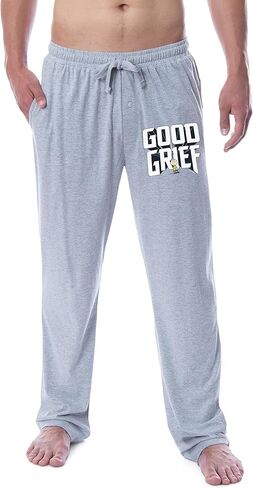 Peanuts Mens' Charlie Brown Good Grief Character Sleep Pajama Pants in Saudi Arabia