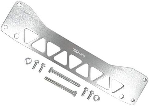 Truhart Rear Subframe Brace Polished Compatible With 2001-2005 Civic Incl. Si / 2002-2006 RSX in Saudi Arabia
