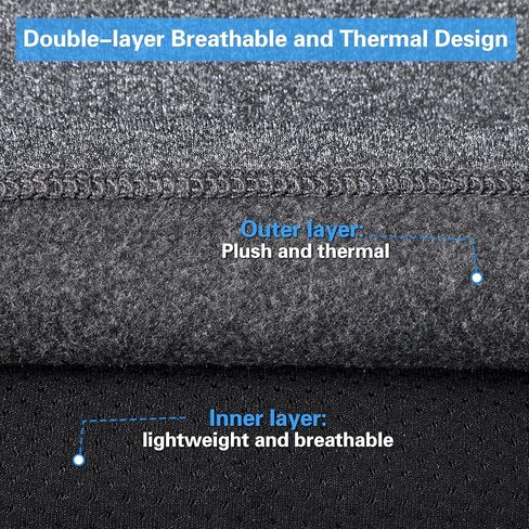 Cuffbow 2 Pack Winter Neck Gaiter Warmer for Men Women Dual-layer Breathable Thermal Neck Warmer Cover Windproof Face Cover Fleece Face Mask Scarf for Cold Weather Sport Outdoorwork Motorcycle Cycling in Saudi Arabia