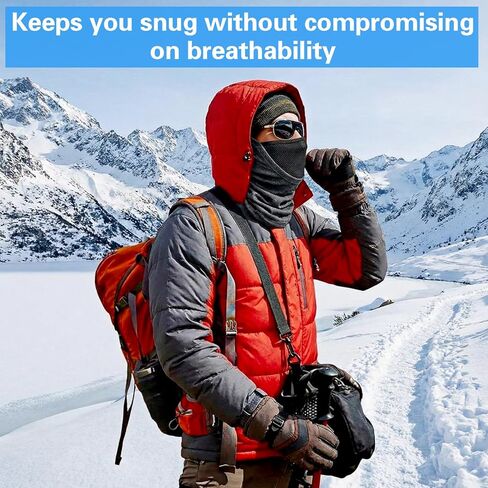Cuffbow 2 Pack Winter Neck Gaiter Warmer for Men Women Dual-layer Breathable Thermal Neck Warmer Cover Windproof Face Cover Fleece Face Mask Scarf for Cold Weather Sport Outdoorwork Motorcycle Cycling in Saudi Arabia