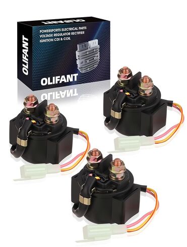 3 Pack Starter Relay Solenoid for GY6 50cc 100cc 125cc 150cc 200cc 250 cc 70cc 90cc/Hawk 250 4 Stroke Dirt Bikes ATV Scooters Pit Bike Go Kart Quad Roketa SSR Taotao Sunl Coolster in Saudi Arabia