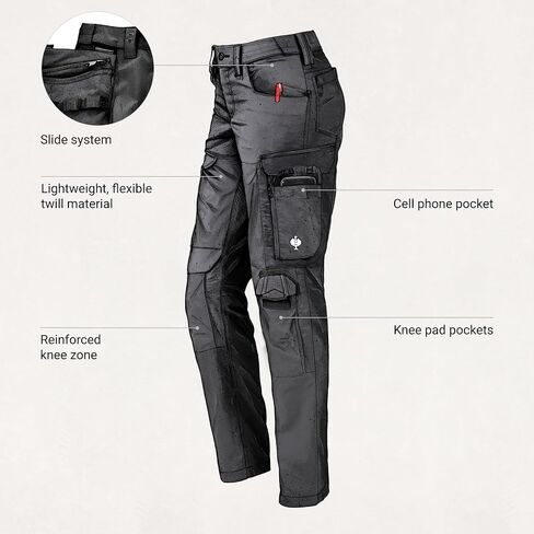 Strauss - Women's Work Pants e.s.Concrete Light in Saudi Arabia