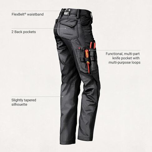 Strauss - Women's Work Pants e.s.Concrete Light in Saudi Arabia