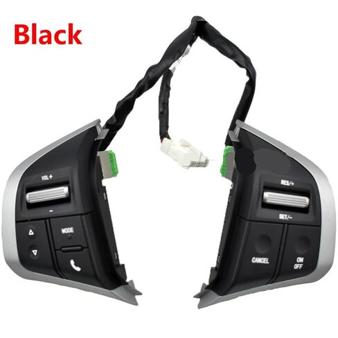 Steering Wheel Mounted Cruise Control Switch Butto Car Cruise Control Switch Steering Wheel Button Audio Media switches/Fit for Chevrolet D-MAX 2019 for Isuzu dmax 2013 Accessories(Sliver-1Set) in Saudi Arabia
