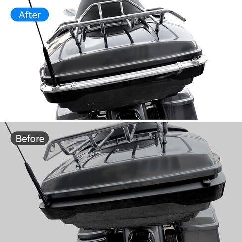 King Tour Pack Tail Lamp Trim, Chrome Split Self-adhesive Rear Tail Light Trim Bar for Harley Touring Ultra Limited Tri Electra Road Glide CVO Ultra 2014-up Accessories in Saudi Arabia