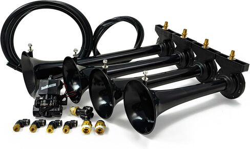 HornBlasters Conductor's Special 244K 2-Gallon Train Horn Kit - 150 PSI - US Made Horns in Saudi Arabia
