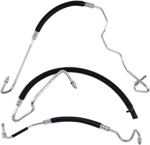 Power Steering Hose Set 3pcs 15062625 15295841 Compatible With Silverado Sierra 2500 HD 3500 6.6L V8 Turbo Diesel 2001-2006 in Saudi Arabia