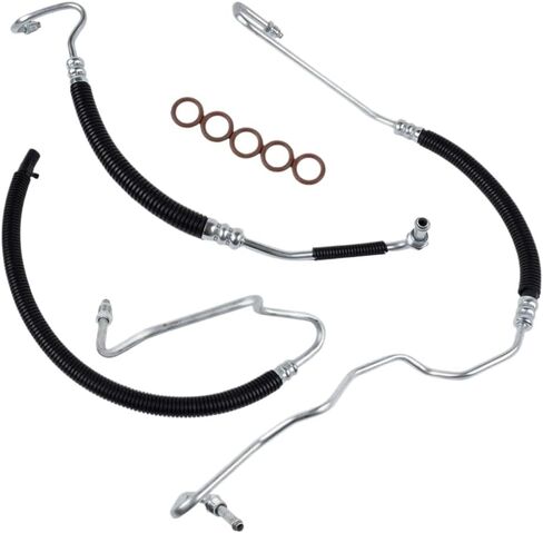 Power Steering Hose Set 3pcs 15062625 15295841 Compatible With Silverado Sierra 2500 HD 3500 6.6L V8 Turbo Diesel 2001-2006 in Saudi Arabia
