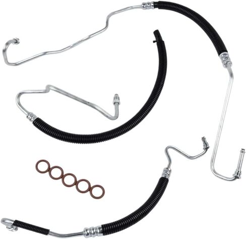 Power Steering Hose Set 3pcs 15062625 15295841 Compatible With Silverado Sierra 2500 HD 3500 6.6L V8 Turbo Diesel 2001-2006 in Saudi Arabia