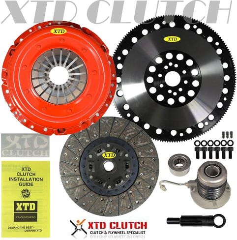 XTD المرحلة 1 القابض وPOLITE 16LBS FLYWHEEL KIT متوافق مع FORD MUSTANG GT 5.0L DOHC COYOTE 2011-2017 v8 in Saudi Arabia