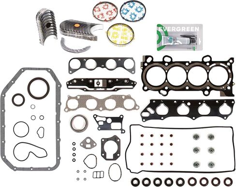 Evergreen SA-5494199585-6 مجموعة حشية كاملة محامل حلقات متوافقة مع/لـ 03-05 Honda Accord 2.4L DOHC K24A4 in Kuwait