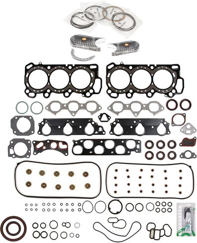 Evergreen SA-5494199523-3 Full Gasket Set Bearings Rings Compatible With/For 1999 Acura TL 3.2L SOHC in Saudi Arabia