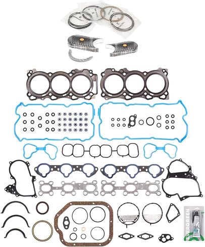 Evergreen SA-5494199240-3 Full Gasket Set Bearings Rings Compatible With/For 09-10 Nissan Murano 3.5L DOHC VQ35DE in Saudi Arabia