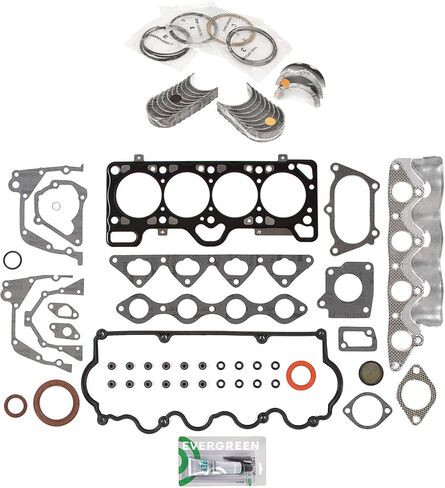 Evergreen SA-3129800134-6 Full Gasket Set Bearings Rings Compatible With/For 2000 Hyundai Accent 1.5L SOHC in Saudi Arabia