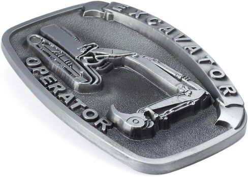 Vintage Excavator Bulldozer Operator Belt Buckle Heavy Equipment Tools Western Cowboy Style in Saudi Arabia