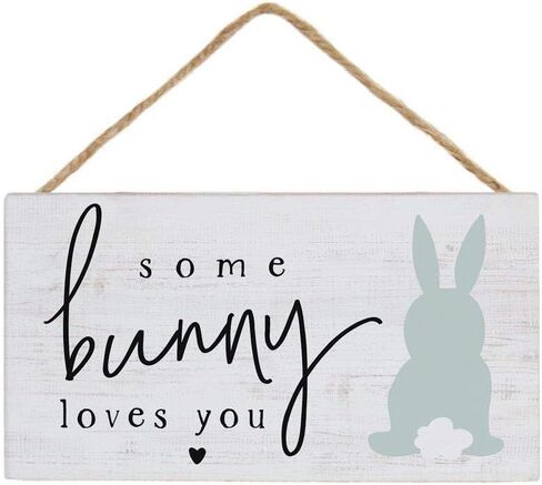 Simply Said, INC Petite Hanging Accents, Some Bunny Loves You- 5.5" x 6.5" Wood Sign PHA1442 in Saudi Arabia