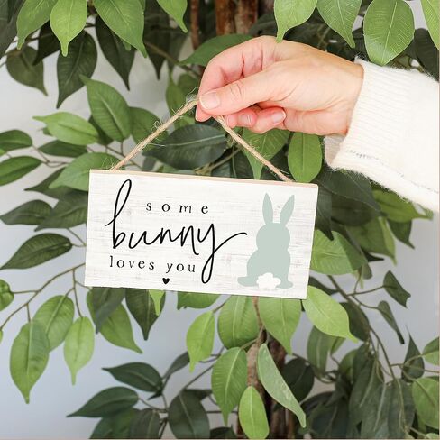 Simply Said, INC Petite Hanging Accents, Some Bunny Loves You- 5.5" x 6.5" Wood Sign PHA1442 in Saudi Arabia