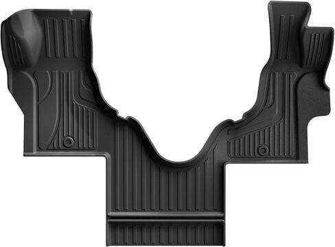 AOMSAZTO Floor Mats for Ford Ranger SuperCrew Cab 2019-2024, Heavy Duty TPE All Weather Protection Car Floor Mats, 1st & 2nd Row Full Set Rubber Floor Liners, Anti Skid Car Mats, Black in Kuwait