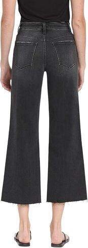 Flying Monkey High Rise Clean Cut Raw Hem Crop Wide Leg Jeans F5820 in Saudi Arabia