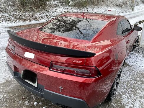 ECOTRIC Rear Trunk Wing Spoiler Lip Compatible with 2014-2015 Chevrolet Camaro Unpainted Spoiler Wing in Saudi Arabia