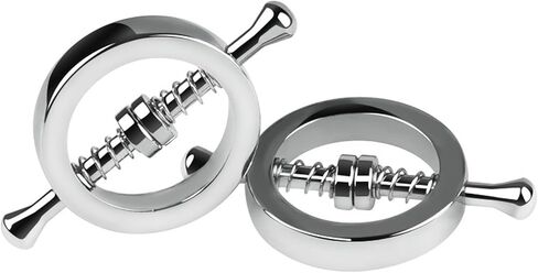 2Pcs Fake Nipple Piercings Stainless Steel Non-Piercing Nipples Elastic Rings Nipple Rings Nipple Jewelry Non Piercing Body Chain Body Clip for Women in Saudi Arabia