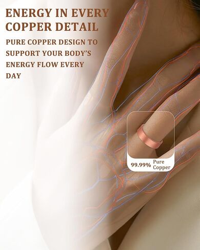 خواتم من النحاس النقي 100% للنساء والرجال (عبوة من قطعتين) — نحاس خام صلب — خواتم مصنوعة يدويًا غير مطلية وقابلة للتعديل ومفتوحة على الطراز التبتي in Kuwait