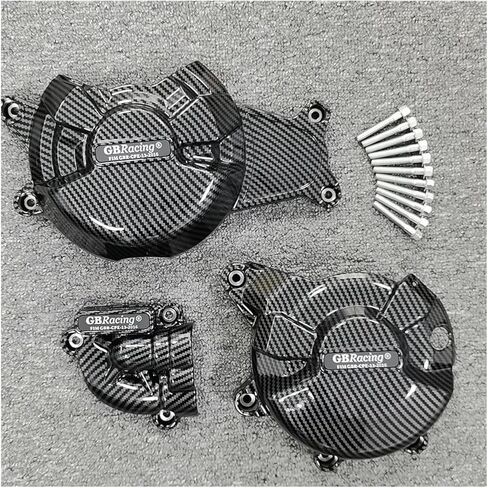 Engine Timing Part Covers for Yamaha YZF-R7 R7 2022-2023 Motorcycle Engine Crankcase Side Cover Protection Device Accessories Engine Guards Starter Cover (Color : Carbon Fiber Texture) in Saudi Arabia