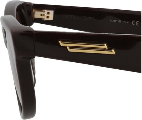 نظارات بوتيغا فينيتا الشمسية المستديرة/البيضاوية، نظارات بنية فاخرة مصنوعة في إيطاليا بإطار من الأسيتات، أزياء مصممة للفخامة اليومية in Kuwait