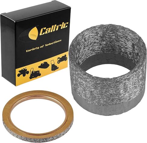 Caltric Muffler Gasket Compatible with Yamaha YFZ450R / YFZ450RSE 2009 2010 2011 2012 2013 in Saudi Arabia