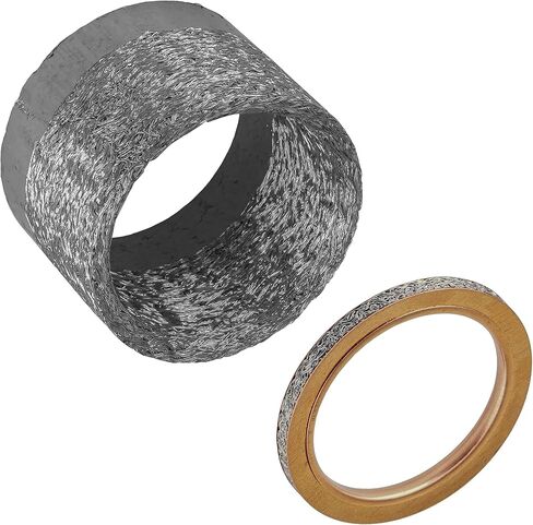 Caltric Muffler Gasket Compatible with Yamaha YFZ450R / YFZ450RSE 2009 2010 2011 2012 2013 in Saudi Arabia