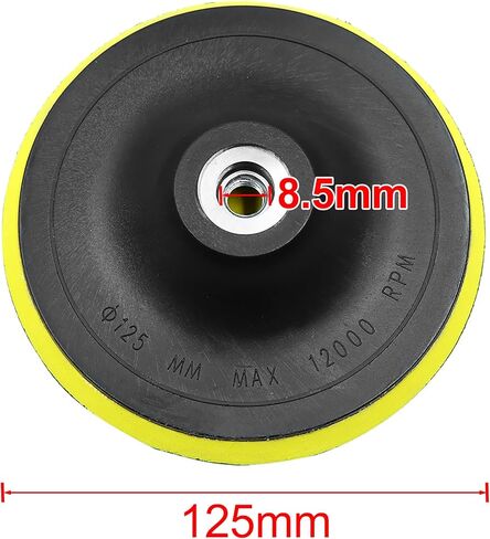 X AUTOHAUX 2pcs 5 Inch Car Automotive M10x1.5 Pad Backing Plate Hook Loop Polisher Buffing in Saudi Arabia
