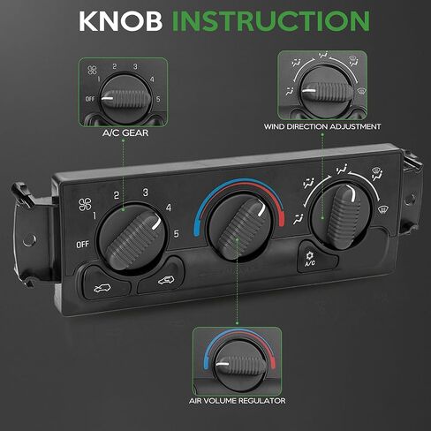A/C Heater Climate Control Module Panel Compatible with Chevrolet Silverado Suburban Avalanche Tahoe Replace# 599-266 in Saudi Arabia