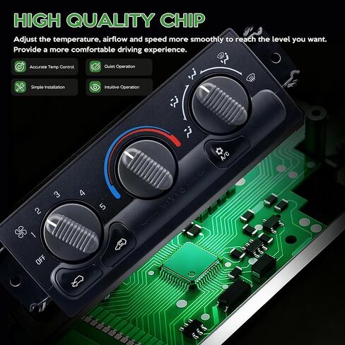 A/C Heater Climate Control Module Panel Compatible with Chevrolet Silverado Suburban Avalanche Tahoe Replace# 599-266 in Saudi Arabia