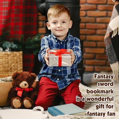 6Pcs Fantasy Sword Metal Bookmarks Set, Cool Wing Bookmark, Fantasy Bookmark Gifts for Book Lover, Reading Accessories for Books Journals Planners, 1.57 x 4.33in in Saudi Arabia