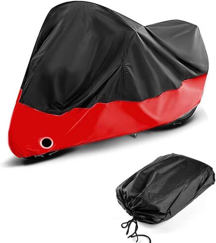 غطاء دراجة نارية لـ Ducati Panigale V2 2020-2024 2025 حماية من الشمس والمطر غطاء متين مقاوم للماء للدراجة الخارجية ملحقات حماية قابلة للتنفس أسود أحمر in Kuwait
