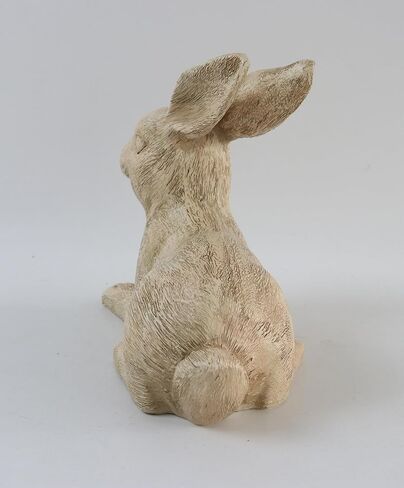 تمثال أرنب هيماه منحوت لديكور المنزل وديكورات منزلية ريفية لغرفة المعيشة، تماثيل حيوانات من الراتنج البوهيمي للديكور الداخلي in Kuwait