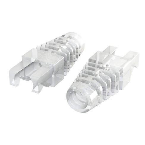 LINKUP - أحذية موصل RJ45 للأسلاك ذات القطر الكبير | يناسب المقابس المعيارية Cat6A | للكابل الدائري | أسود [50 عبوة] in Kuwait