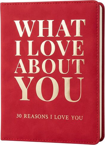 كتاب ما أحبه فيك - 30 سببًا لماذا أحبك، مجلة املأ الفراغات له ولها، تذكار للأزواج الرومانسيين (منقوش باللون البني) in Kuwait