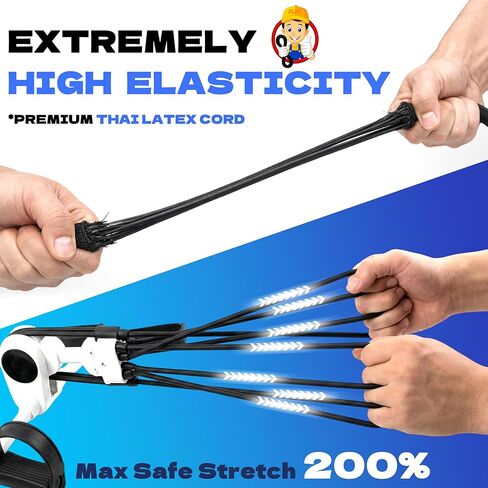 8 قطع من حبال بنجي قابلة للتعديل مقاس 48 بوصة من KJE - أشرطة بنجي سوداء، سهلة التعديل من 7 بوصة إلى 48 بوصة، مثالية للربط في الهواء الطلق، وتأمين الأقمشة والأقمشة والحمولة في المناخات الحارة الباردة in Kuwait